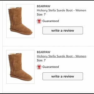 Brown women’s bear paw boots